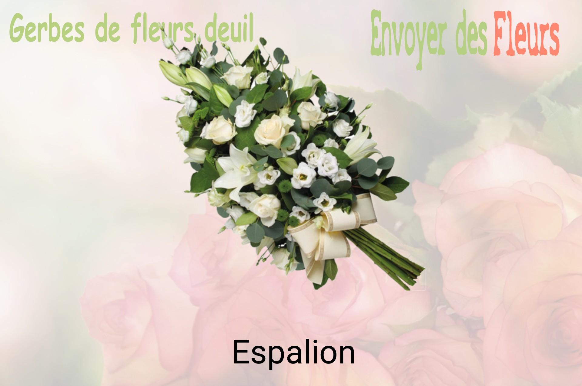 Gerbe de fleurs de deuil livrée à Espalion